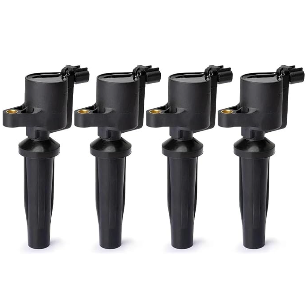 Ignition Coil Pack 4pcs 4M5G-12A366-BC | Compatible with Ford Focus, Escape, Transit Connect, Mazda 3 & More | Replaces DG541, DG507, FD505